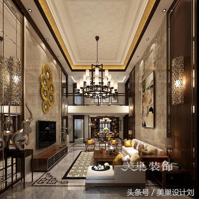 鄭州這些300平別墅大宅的新中式案例 設(shè)計(jì)效果不是一般的驚艷！