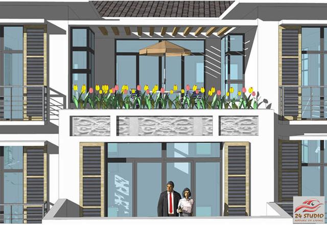 帶花園三層現(xiàn)代風格別墅——24建筑設(shè)計案例