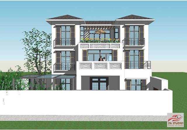帶花園三層現(xiàn)代風格別墅——24建筑設(shè)計案例