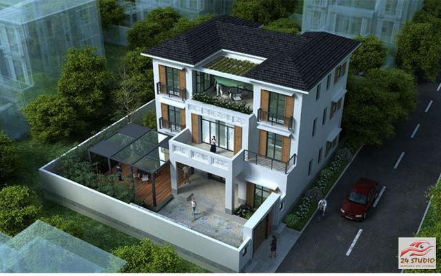 帶花園三層現(xiàn)代風格別墅——24建筑設(shè)計案例