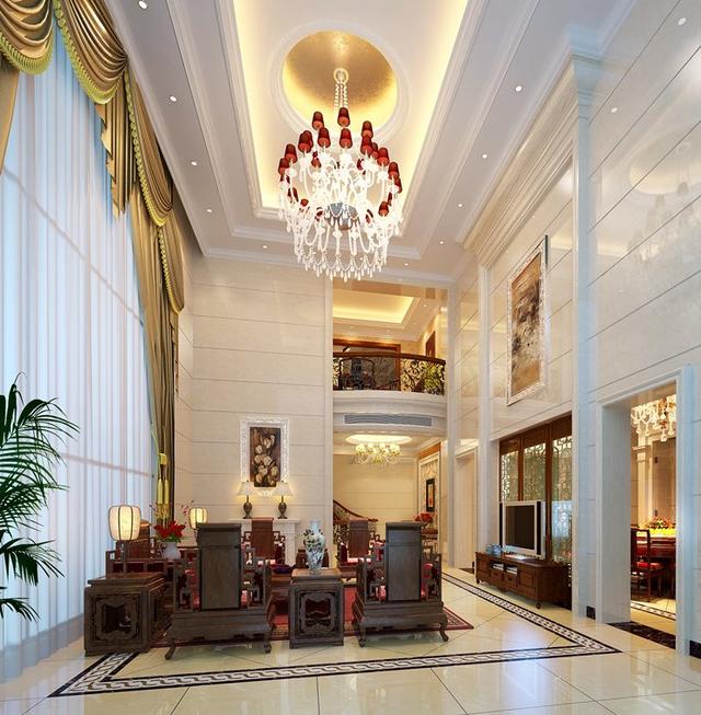 980平米別墅室內(nèi)中歐混搭風(fēng)格設(shè)計(jì)效果圖