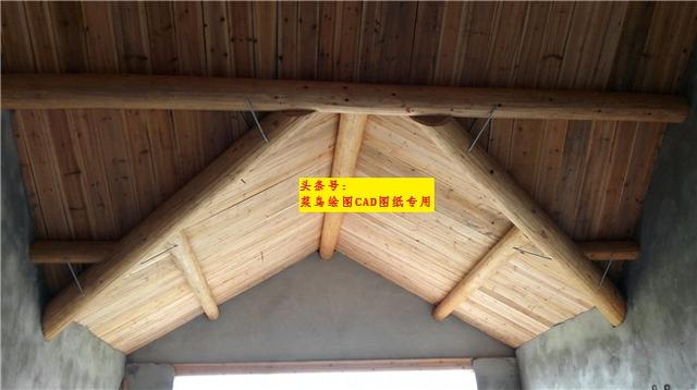 16萬建2層別墅，木結(jié)構(gòu)框架斜頂，冬暖夏涼帶天井及后庭院