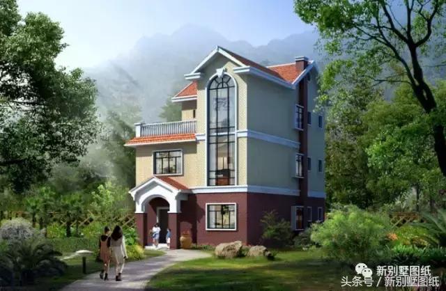 5套農(nóng)村實(shí)用小別墅戶型，二三層都有，附各套平面圖