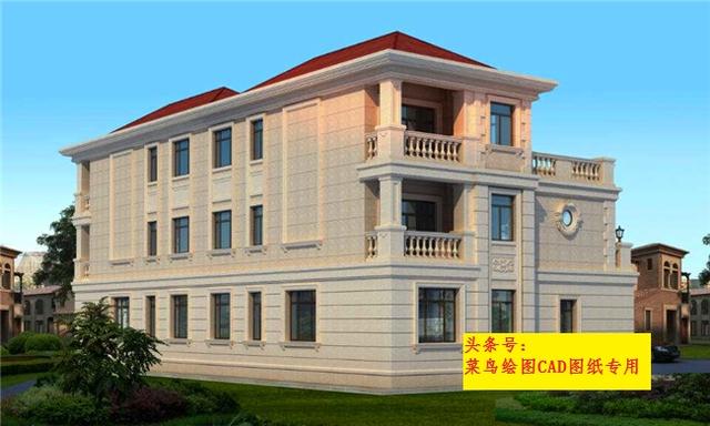 39萬建雙拼（單戶）別墅，2套造型方案、高檔大氣帶車庫大露臺