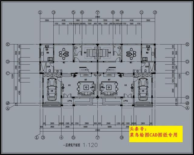 39萬建雙拼（單戶）別墅，2套造型方案、高檔大氣帶車庫大露臺