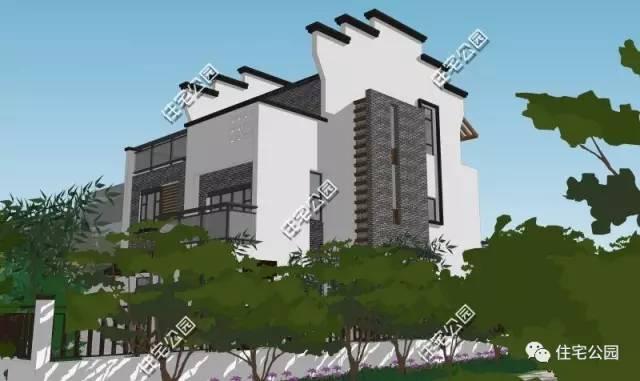 20萬自建3層徽派別墅，帶露臺(tái)小院，含平面圖！