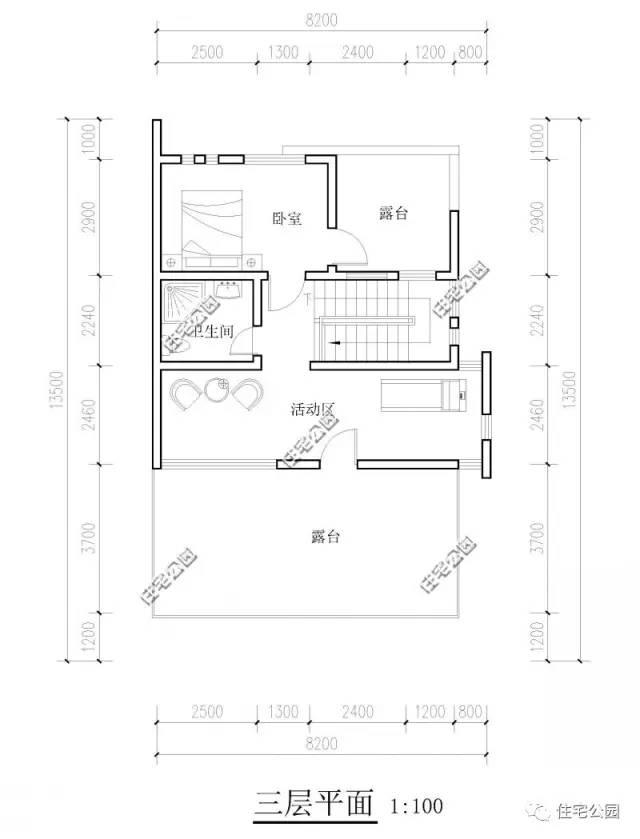 20萬自建3層徽派別墅，帶露臺(tái)小院，含平面圖！