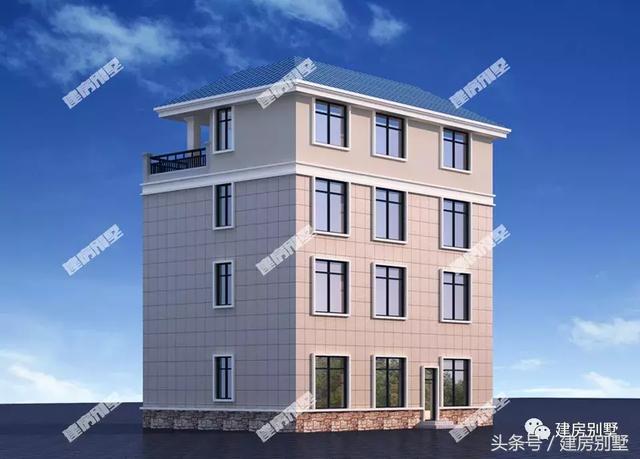 四層帶大露臺的別墅設(shè)計(jì)圖，戶型通透，令人羨慕的住宅樓