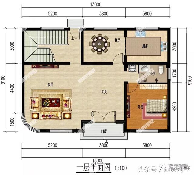 四層帶大露臺的別墅設(shè)計(jì)圖，戶型通透，令人羨慕的住宅樓