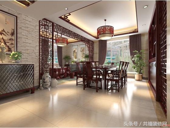 30萬打造南寧御龍灣別墅古典中式風(fēng)格裝修效果圖