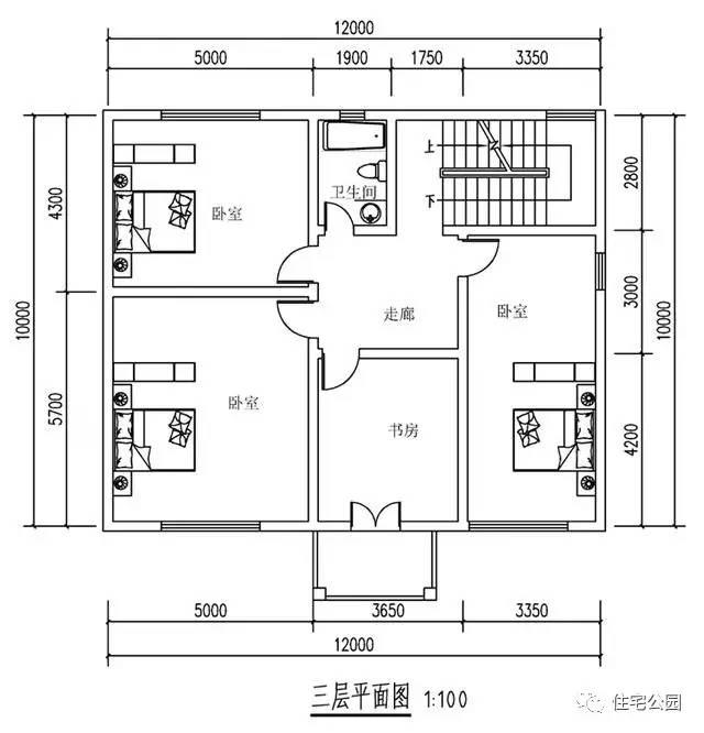 網(wǎng)友曬別墅12X10米，380平，內設7臥室！