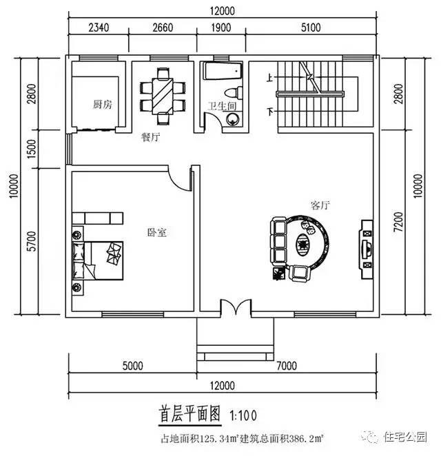網(wǎng)友曬別墅12X10米，380平，內設7臥室！