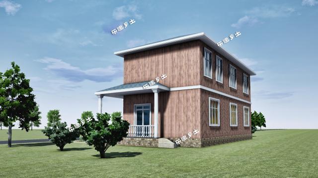 二層木屋別墅設(shè)計案例分享，親近大自然！