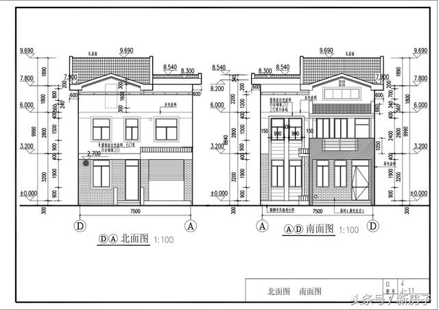 三層別墅全套圖、喜歡的拿去