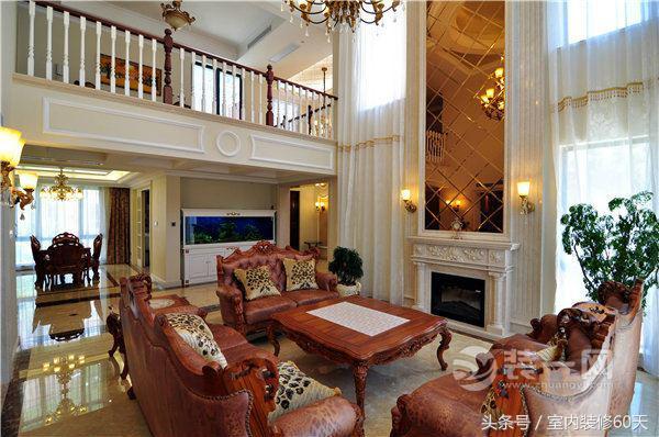 挑空美式別墅低調(diào)奢華 深圳別墅裝修設(shè)計參考實(shí)景案例