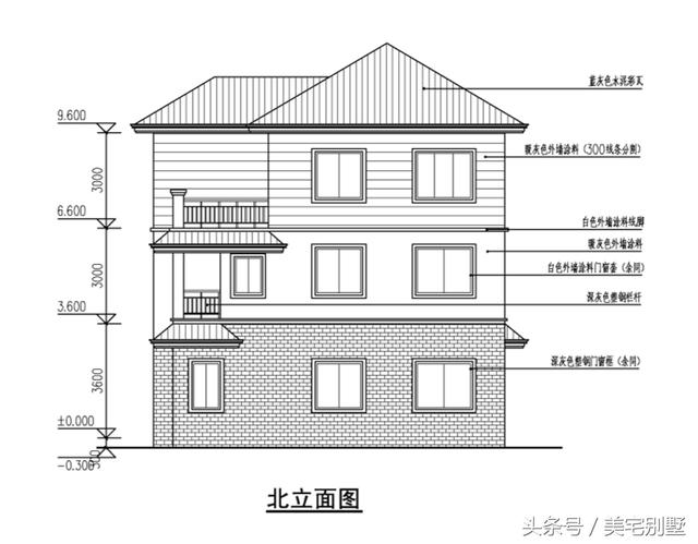 11X12 實(shí)用型小別墅，布局合理，5個(gè)臥室，雙露臺(tái)