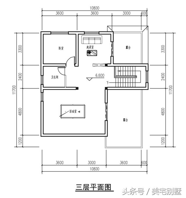 11X12 實(shí)用型小別墅，布局合理，5個(gè)臥室，雙露臺(tái)