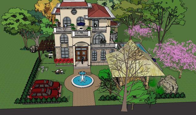 易蓋房圖紙：12X11米農(nóng)村別墅，挑空客廳+旋轉(zhuǎn)樓梯，戶型棒