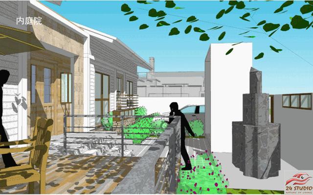 內(nèi)有天井上有天窗的二層別墅——24建筑設(shè)計(jì)案例