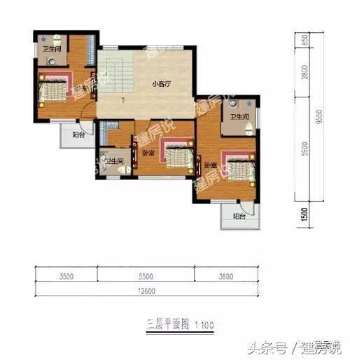 這是一款帶地下室輕鋼結構戶型，建造在水上的度假農村別墅