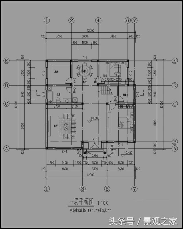 新農(nóng)村三層自建房設(shè)計施工圖，農(nóng)村別墅戶型圖