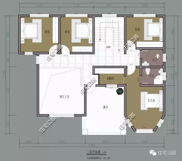 15X12米農(nóng)村2層別墅，實(shí)用戶型適合三代人，26萬(wàn)蓋好！