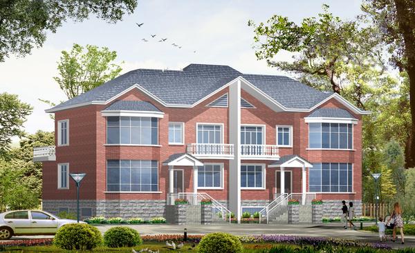 16套雙拼別墅合集，家有二胎這樣建別墅更實(shí)在哦