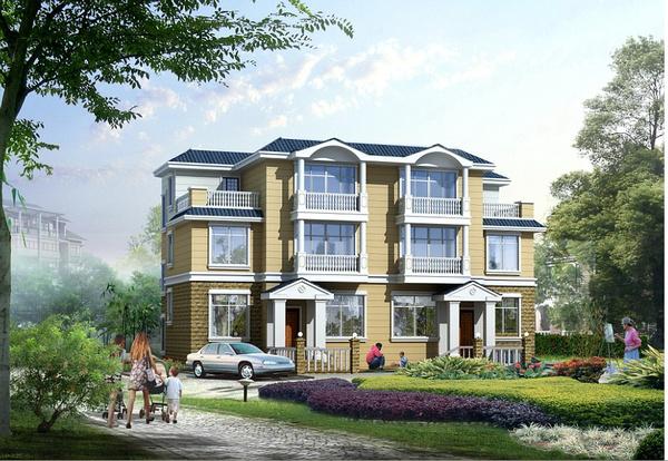 16套雙拼別墅合集，家有二胎這樣建別墅更實(shí)在哦