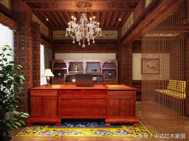 中式紅木家裝裝修豪宅別墅如夢(mèng)回清朝