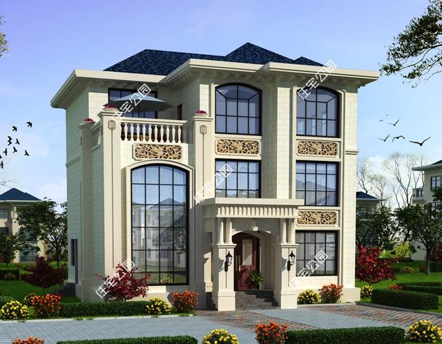 三套歐式別墅自建房戶型，含預算