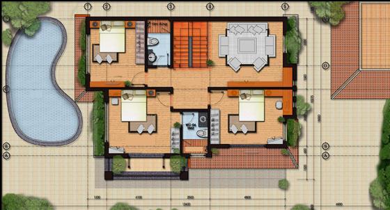 12X10米小別墅，洋氣外觀(guān)，舒適布局！