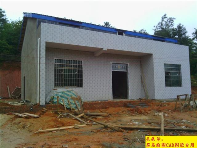 8萬建一層半鄉(xiāng)村平房別墅！帶夾層斜頂，外觀造型簡潔，布置合理