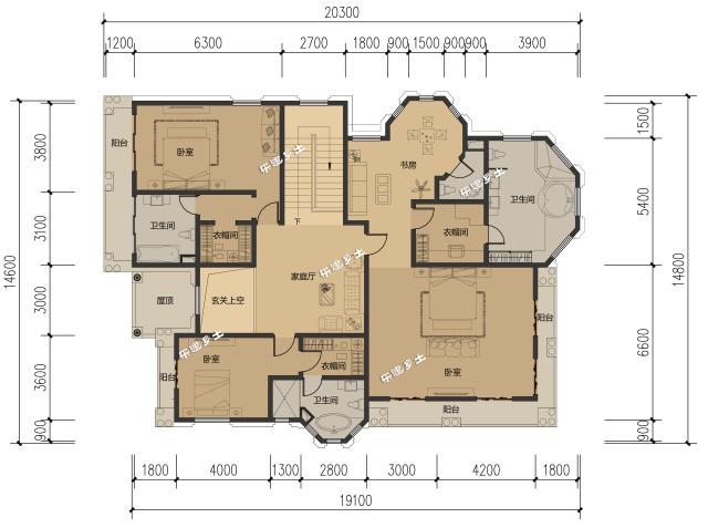 26x15米二層經(jīng)典歐式鄉(xiāng)村大別墅設(shè)計(jì)
