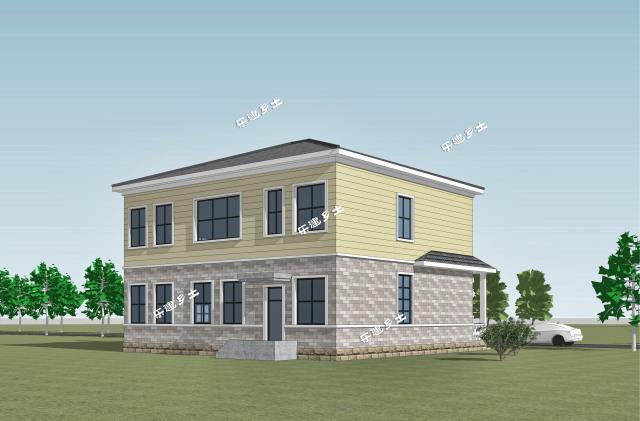 12x12米二層簡歐獨(dú)棟別墅，農(nóng)村建房經(jīng)典參考