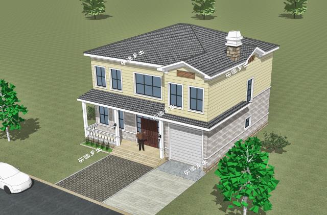 12x12米二層簡歐獨(dú)棟別墅，農(nóng)村建房經(jīng)典參考