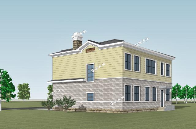 12x12米二層簡歐獨(dú)棟別墅，農(nóng)村建房經(jīng)典參考