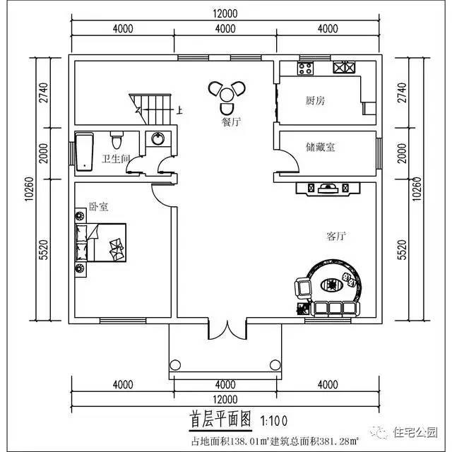 農(nóng)村朋友曬別墅12X10米，380平，多少錢能建成？
