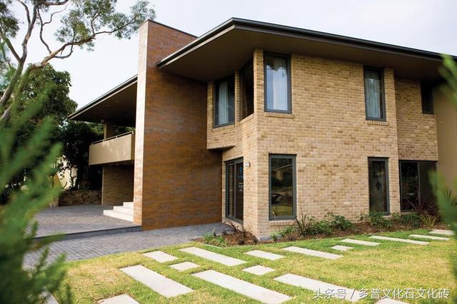 色彩如何定義建筑，人造文化磚設計案例連載（八）平層別墅