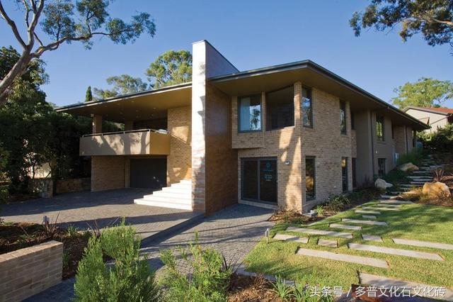 色彩如何定義建筑，人造文化磚設計案例連載（八）平層別墅