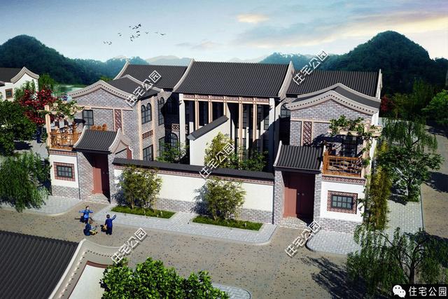 兄弟和睦建雙拼小院，從外面看根本看不出是兩戶人家！