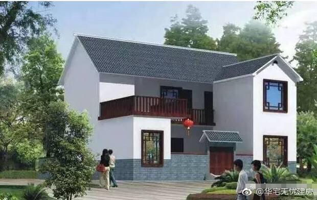 三套簡單施工的農村別墅圖，錢包不富裕照樣蓋新房