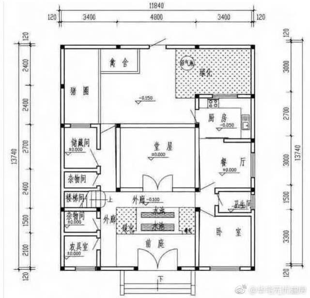 三套簡單施工的農村別墅圖，錢包不富裕照樣蓋新房