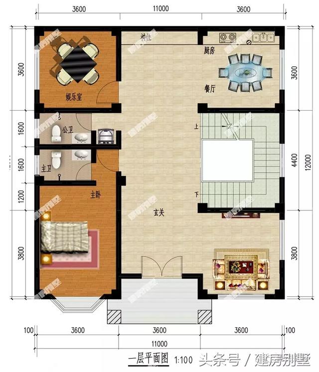 帶飄窗和大露臺(tái)的三層簡(jiǎn)約別墅圖，這么好的房子讓你無(wú)可挑剔