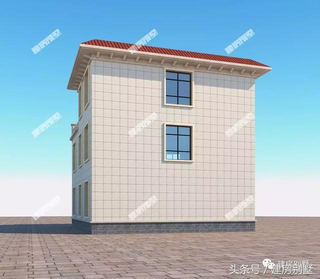 帶飄窗和大露臺(tái)的三層簡(jiǎn)約別墅圖，這么好的房子讓你無(wú)可挑剔