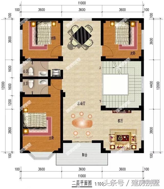 帶飄窗和大露臺(tái)的三層簡(jiǎn)約別墅圖，這么好的房子讓你無(wú)可挑剔