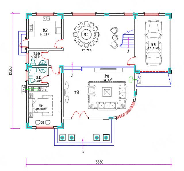 全套Cad復(fù)式四層豪華歐式城堡別墅施工圖，外觀大氣，你想要的應(yīng)有盡有