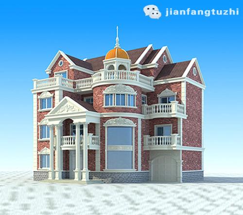 全套Cad復(fù)式四層豪華歐式城堡別墅施工圖，外觀大氣，你想要的應(yīng)有盡有