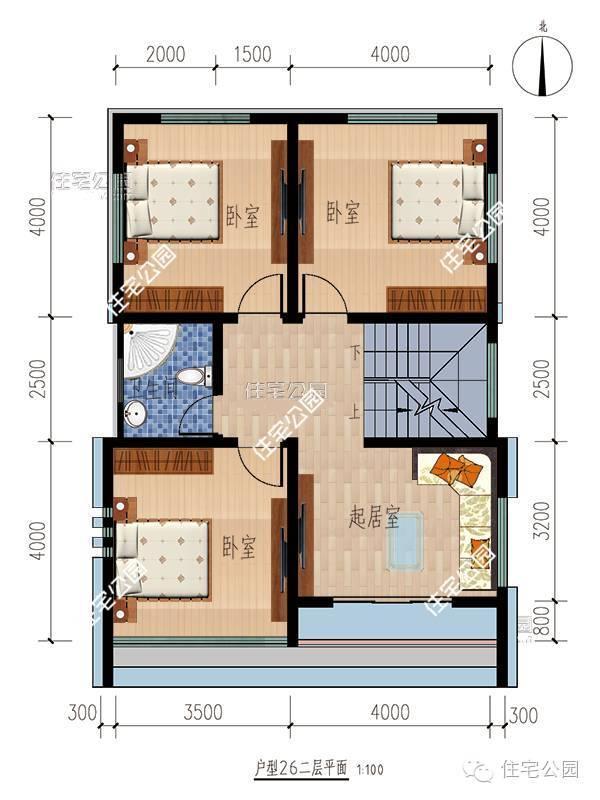 2套小別墅，7米面寬6個臥室，平屋頂坡屋頂哪個好？