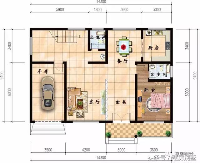 3棟二層農(nóng)村別墅戶型圖，別墅漂亮圖紙?jiān)敿?xì)，誰(shuí)看了都會(huì)贊不絕口
