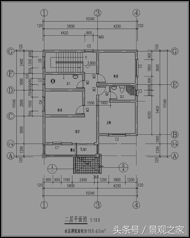 鄉(xiāng)村二層清新小別墅設(shè)計(jì)圖+效果圖